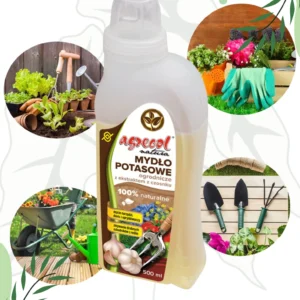 Mydło potasowe Agrecol z ekstraktem z czosnku  500ml Grzybobójcze Owadobójcze Przeciw Insektom